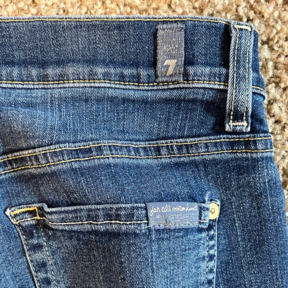 Josefina skinny boyfriend jeans from 7 for all mankind size 26 distressed - Picture 8 of 8